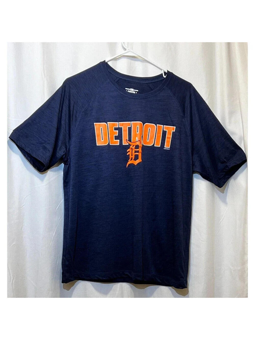 Detroit Tigers MLB Genuine Merchandise Navy Orange T Shirt Men's Large